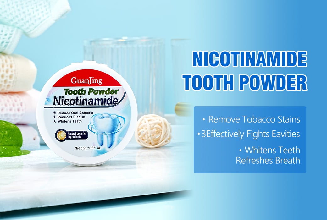 Guanjing 50g Nicotinamide Tooth Powder Deep Whitening Fresh Breath